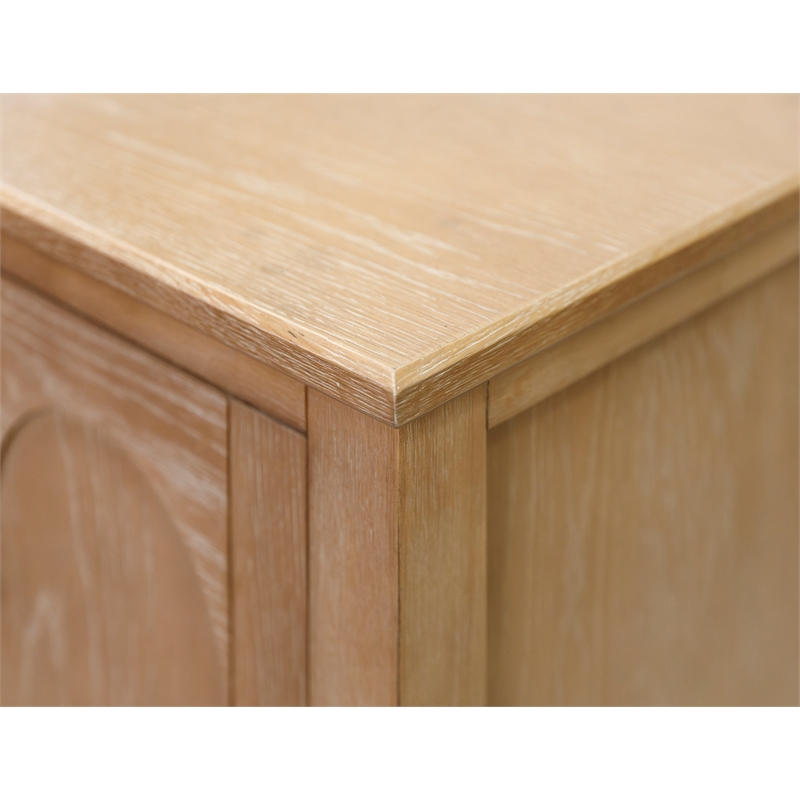 Pemberley Row Wood Light Brown Console Rectangular Fully Assembled