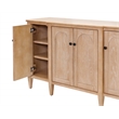 Pemberley Row Wood Light Brown Console Rectangular Fully Assembled