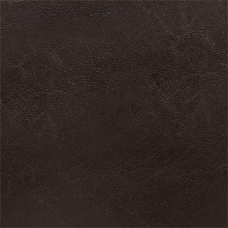 Pemberly Row Ottoman Coffee Table with Storage in Espresso Fabric