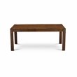 Pemberly Row Contemporary Rectangular Wood Dining Table in Walnut