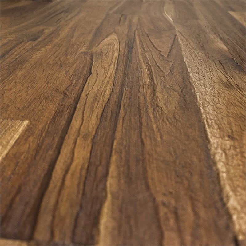 Pemberly Row Contemporary Rectangular Wood Dining Table in Walnut