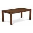 Pemberly Row Contemporary Rectangular Wood Dining Table in Walnut