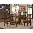 Pemberly Row Modern 7-piece Wood Dining Table Set in Espresso