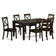 Pemberly Row 7-piece Wood Dining Table and Chairs in Cappuccino
