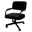 Pemberly Row Modern Set of 4 - Swivel Metal Caster Dining Chairs