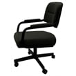 Pemberly Row Modern Set of 4 - Swivel Metal Caster Dining Chairs