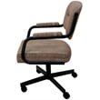 Pemberly Row Swivel Metal Caster Dining Chair - Watusi Madder - Black
