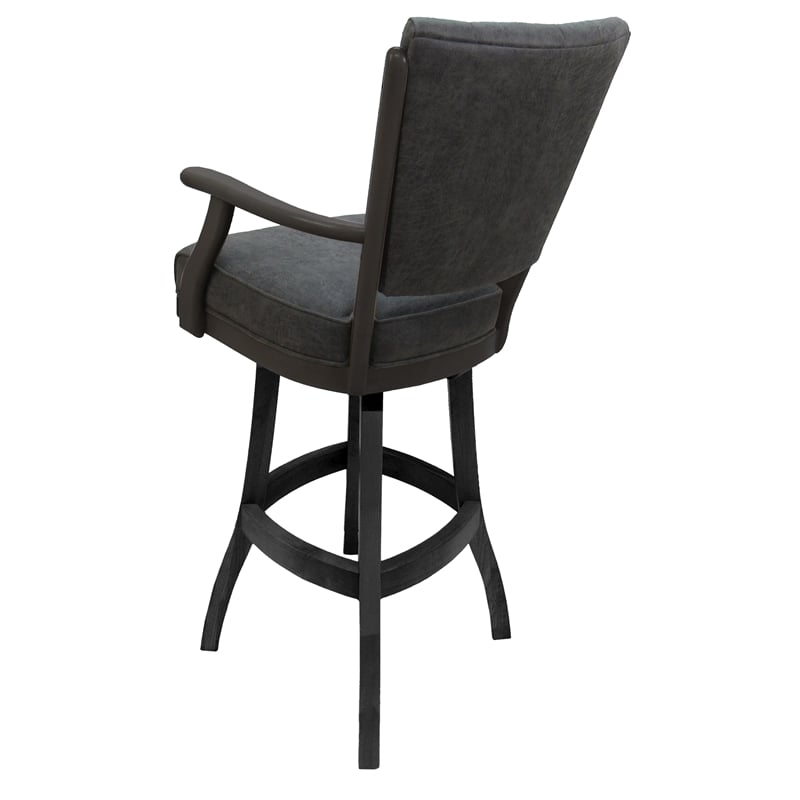 Pemberly Row Classic Solid Wood Swivel Extra Tall 34