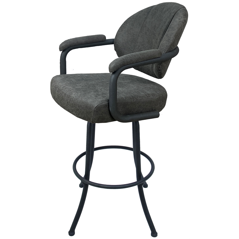 Pemberly Row Swivel Extra Tall Metal Bar Stool 34