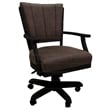 Pemberly Row Classic Caster Solid Wood Dining Chair - Northwest Whiskey - Black