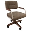 Pemberly Row Swivel Tilt Kitchen Caster Chair with Wheels - Beige Moca