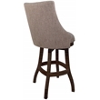Pemberly Row Swivel Wood Bar Stool Extra Tall in Beige and Hickory