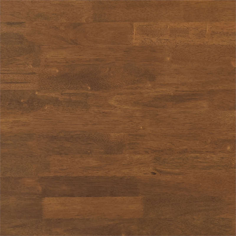 Pemberly Row Asian Hardwood Dining Side Chair in Walnut and Brown