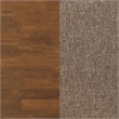 Pemberly Row Asian Hardwood Dining Side Chair in Walnut and Brown