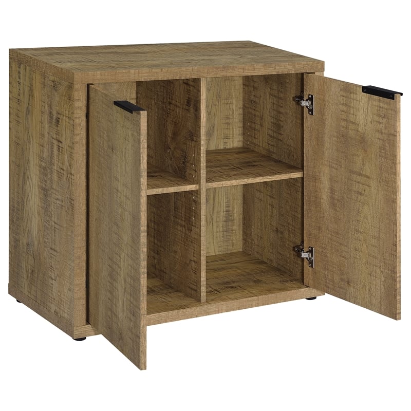 Pemberly Row 2-door Engineered Wood Accent Cabinet Mango Brown