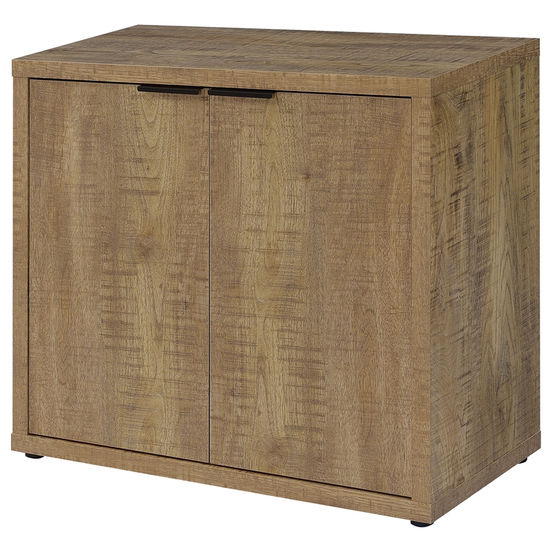 Pemberly Row 2-door Engineered Wood Accent Cabinet Mango Brown