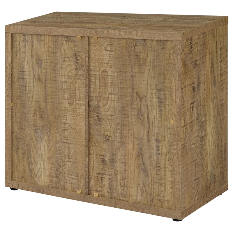 Pemberly Row 2-door Engineered Wood Accent Cabinet Mango Brown