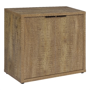 Pemberly Row 2-door Engineered Wood Accent Cabinet Mango Brown