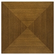 Pemberly Row Square Wood End Table with Diamond Parquet Walnut