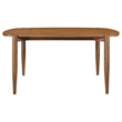 Pemberly Row Mid-Century Oval Solid Wood Dining Table in Walnut