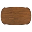 Pemberly Row Mid-Century Oval Solid Wood Dining Table in Walnut