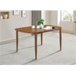 Pemberly Row Mid-Century Oval Solid Wood Dining Table in Walnut