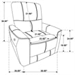 Pemberly Row 3-piece Faux Leather Power Reclining Sofa Set Saddle Brown