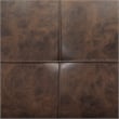 Pemberly Row Faux Leather Tufted Convertible Sofa Bed Dark Coffee Brown