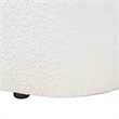 Pemberly Row Modern Teddy-Bear Fabric Storage Bench in White