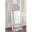 Pemberly Row Wood Full Length LED Floor Mirror in Silver Oak