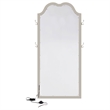 Pemberly Row Wood Full Length LED Floor Mirror in Silver Oak