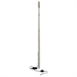 Pemberly Row Wood Full Length LED Floor Mirror in Silver Oak
