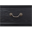 Pemberly Row Traditional 3-drawer Wood Nightstand Bedside Table Black