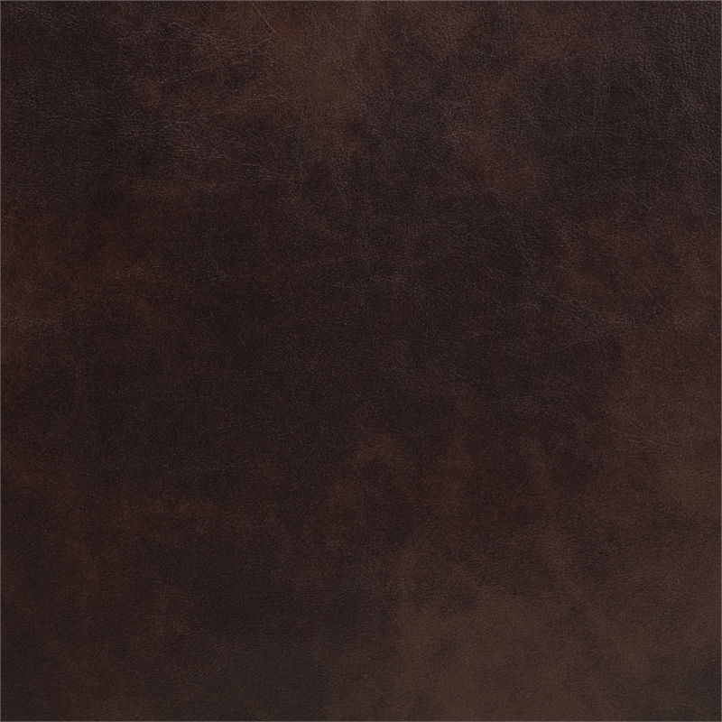 Pemberly Row Faux Leather Upholstered Power Recliner Chair Dark Brown