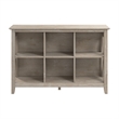 Pemberly Row 6 Cube Bookshelf Bookcase in Washed Gray - Engineered Wood