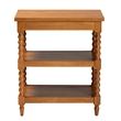 Pemberly Row Retro-Modern Walnut Brown Finished Wood End Table
