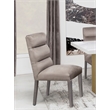 Pemberly Row Modern Fabric Upholstered Dining Side Chair in Ash