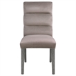 Pemberly Row Modern Fabric Upholstered Dining Side Chair in Ash
