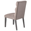 Pemberly Row Modern Fabric Upholstered Dining Side Chair in Ash