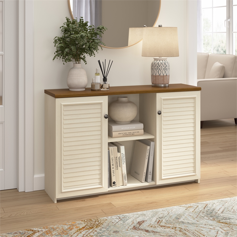 Pemberly Row Modern Accent Cabinet with Doors - Engineered Wood