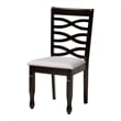 Pemberly Row Gray Fabric and Dark Brown Wood 5-Piece Dining Set