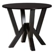 Pemberly Row Gray Fabric and Dark Brown Wood 5-Piece Dining Set