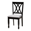 Pemberly Row Gray Fabric and Dark Brown Wood 5-Piece Dining Set