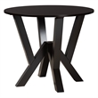 Pemberly Row Gray Fabric and Dark Brown Wood 5-Piece Dining Set