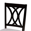 Pemberly Row Gray Fabric and Dark Brown Wood 5-Piece Dining Set
