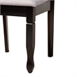 Pemberly Row Gray Fabric and Dark Brown Wood 5-Piece Dining Set
