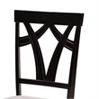 Pemberly Row Gray Fabric and Dark Brown Wood 7-Piece Dining Set