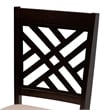 Pemberly Row Sand Fabric and Dark Brown Wood 5-Piece Dining Set