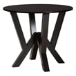 Pemberly Row Sand Fabric and Dark Brown Wood 5-Piece Dining Set