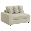 Pemberly Row Fabric Upholstered Reversible Sectional Sofa Set Sand
